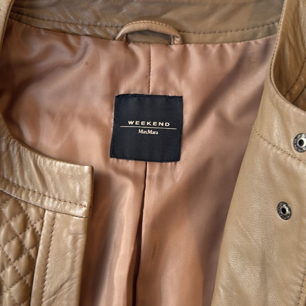 Weekend MaxMara Leather Jacket - Picture 3 of 7